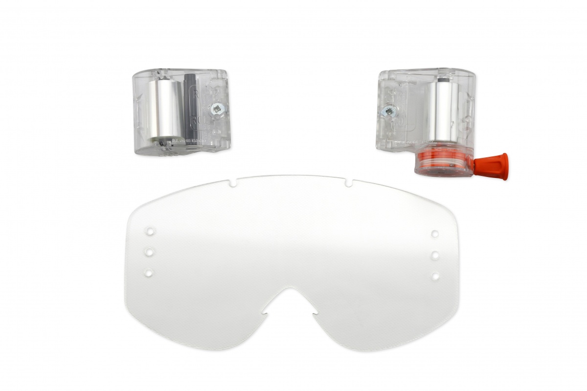 Roll off's with clear lens for motocross goggle Nazca, Fusion Evolution, Nazca Evolution2 - Goggles - LE02166 - UFO Plast