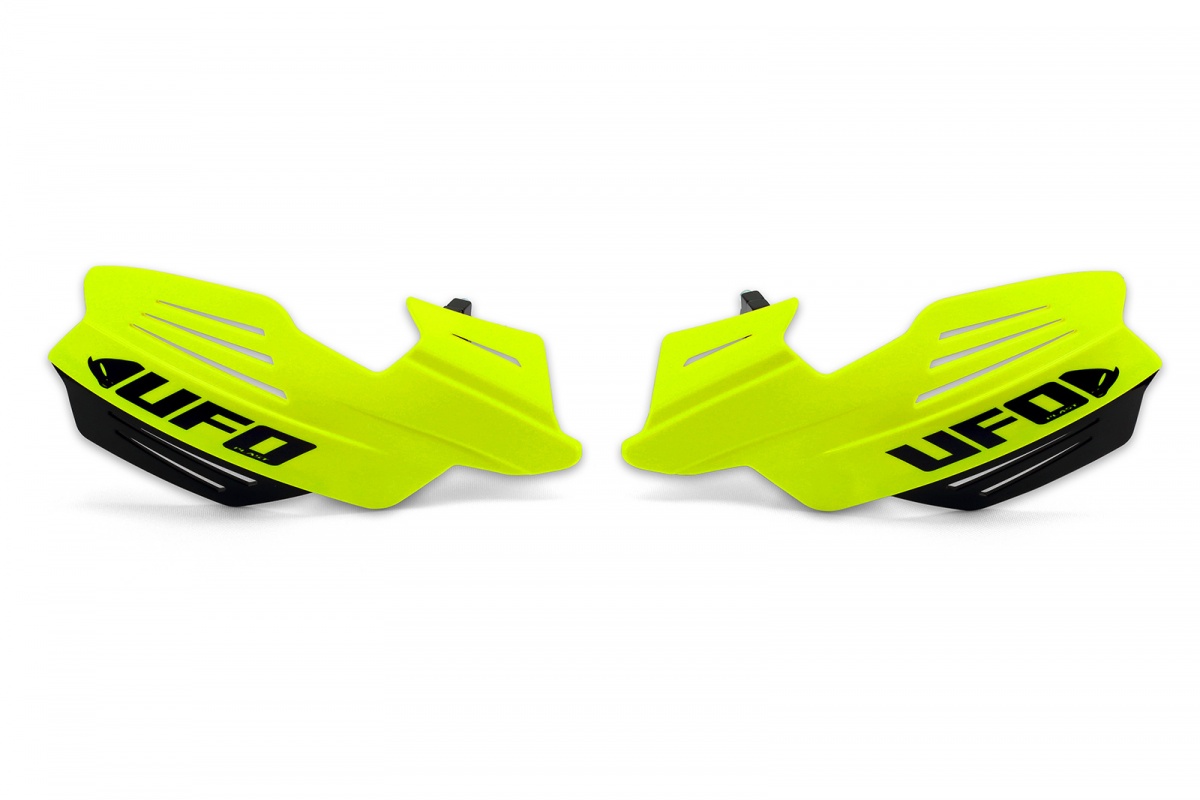 Motocross handguards Vulcan neon yellow - Handguards - PM01650-DFLU - Ufo Plast