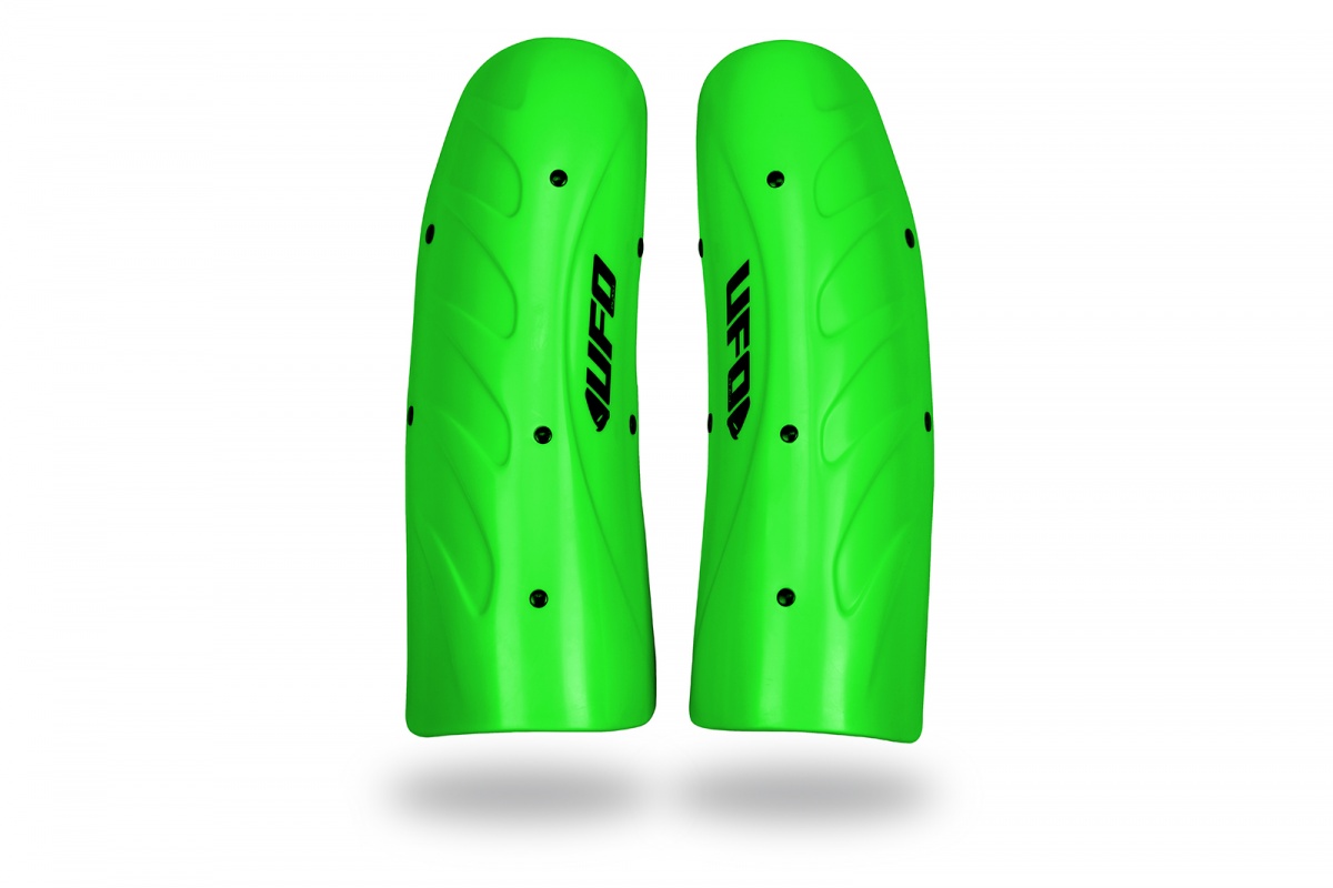 Ski and snowboard Slalom knee shin guard long version neon green - Snow - SK09184-A - Ufo Plast