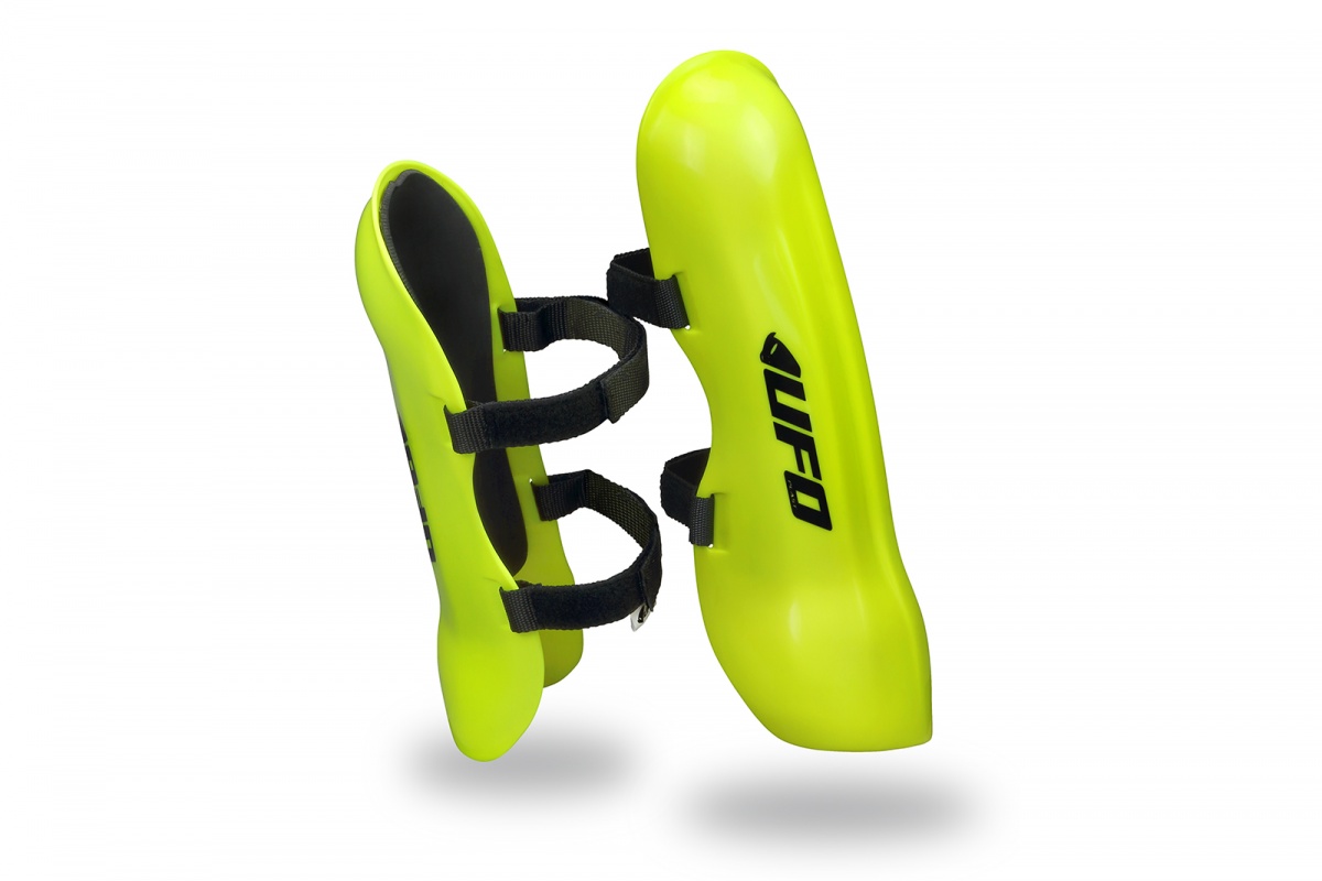 Ski e snowboard shin guard Slalom neon yellow long version for kids - Snow - SK09122-DFLU - Ufo Plast