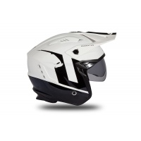 Jet helmet Sheratan white and black glossy - Helmets - HE185 - UFO Plast