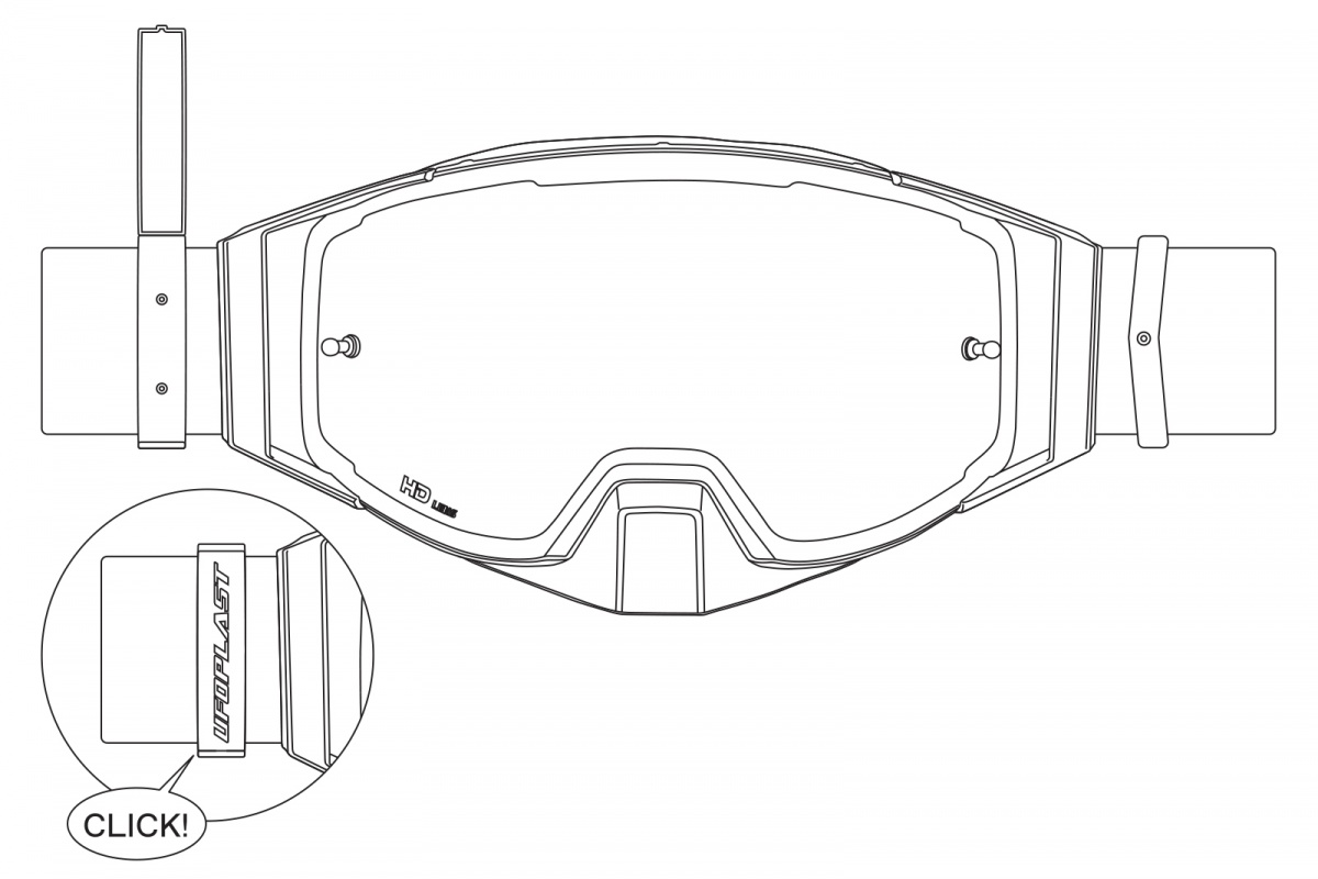 Motocross Wise Pro goggle grey - Adult gear - GO13002-EW - UFO Plast