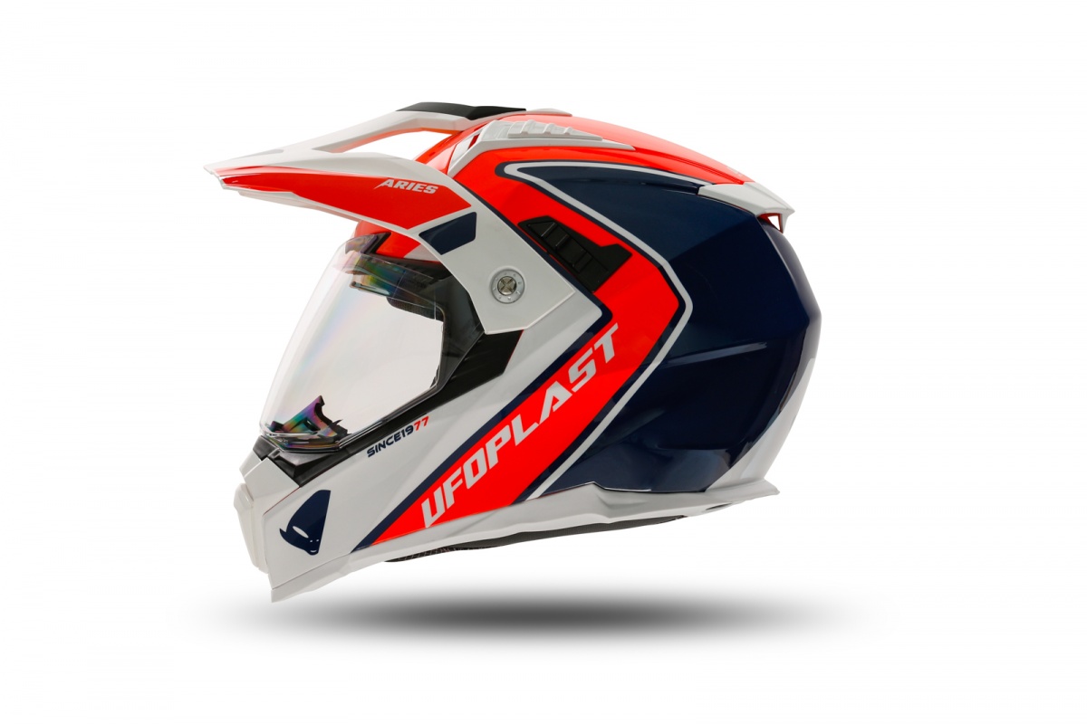 Motocross Aries helmet red and blue - Helmets - HE13500-BC - Ufo Plast