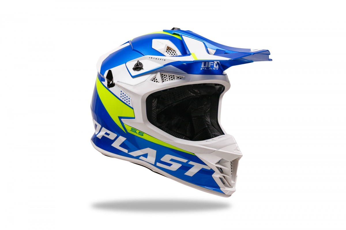 Motocross Intrepid helmet blue and yellow - Helmets - HE13400-CD - Ufo Plast