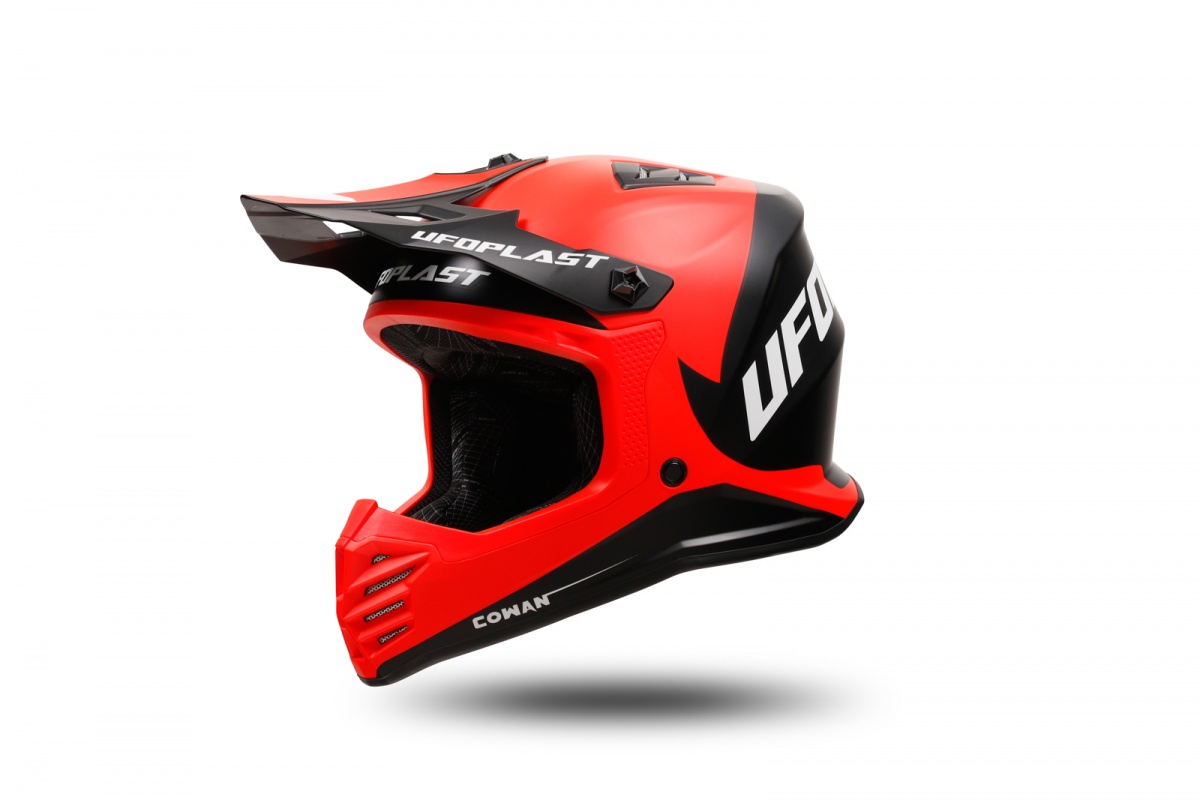 motocross Korey helmet for kids black and red - Helmets - HE13600-KB - Ufo Plast